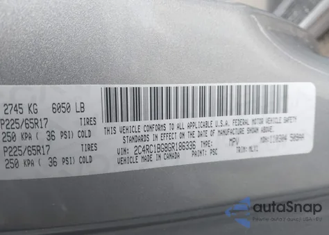 2016 Chrysler Town & Country Touring из США, поврежденный, VIN 2C4RC1BG8GR186336